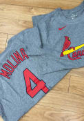 Yadier Molina St Louis Cardinals Nike Name Number T-Shirt - Grey