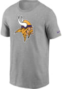 Minnesota Vikings Nike Logo Essential T Shirt - Grey