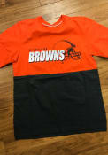 Cleveland Browns Nike LN Colorblock T Shirt - Orange