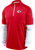 Kansas City Chiefs Nike Therma 1/4 Zip Pullover - Red