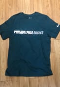 Philadelphia Eagles Nike Tonal Logo T Shirt - Midnight Green