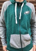 Philadelphia Eagles Womens Nike Primetime Gym Vintage Full Zip Jacket - Green