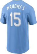 Patrick Mahomes Kansas City Royals Nike Name And Number T-Shirt - Light Blue