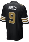 Drew Brees New Orleans Saints Nike Alternate Game Football Jersey - Black