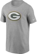 Green Bay Packers Nike Team Logo T Shirt - Grey