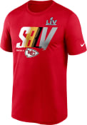 Kansas City Chiefs Nike Super Bowl LV Partic Team Logo T Shirt - Red