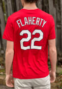 Jack Flaherty St Louis Cardinals Nike Name And Number T-Shirt - Red