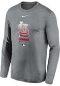 St Louis Cardinals Nike Baseball Legend T-Shirt - Charcoal