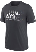 Detroit Lions Nike CRUCIAL CATCH T Shirt - Grey