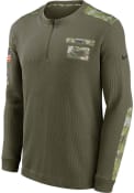 Kansas City Chiefs Nike Salute To Service 1/4 Zip Pullover - Olive