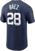 Javier Baez Detroit Tigers Nike Name And Number T-Shirt - Navy Blue