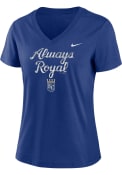 Kansas City Royals Womens Nike Triblend T-Shirt - Blue