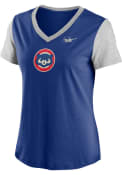 Chicago Cubs Womens Nike Triblend T-Shirt - Blue