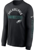 Philadelphia Eagles Nike Team Name Color Bar T Shirt - Grey