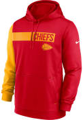 Kansas City Chiefs Nike Therma Color Block Hood - Red