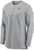 Kansas City Chiefs Nike Dry Top UV HZ 1/4 Zip Pullover - Grey