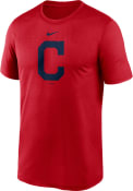Cleveland Indians Nike Large Logo T Shirt - Red