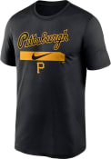 Pittsburgh Pirates Nike City Swoosh T Shirt - Black