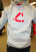 Cleveland Indians Nike Coop Patch Hooded Sweatshirt - Grey