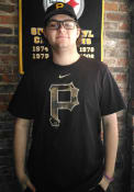 Pittsburgh Pirates Nike Camo Logo T Shirt - Black