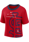 St Louis Cardinals Womens Nike First T-Shirt - Red
