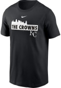 Kansas City Royals Nike Refresh Local Nickname Skyline T Shirt - Black
