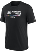 Cincinnati Bengals Nike CRUCIAL CATCH T Shirt - Black
