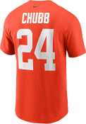 Nick Chubb Cleveland Browns Nike Name Number T-Shirt - Orange
