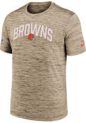 Cleveland Browns Nike SIDELINE VELOCITY T Shirt - Brown
