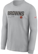Cleveland Browns Nike SIDELINE TEAM ISSUE T-Shirt - Grey