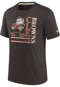 Cleveland Browns Nike Rewind Team Shout Out Fashion T Shirt - Brown