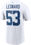 Darius Leonard Indianapolis Colts Nike NAME AND NUMBER T-Shirt - White