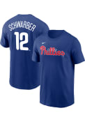 Kyle Schwarber Philadelphia Phillies Nike Name And Number T-Shirt - Blue