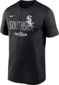 Chicago White Sox Nike 2021 AC Postseason Dugout T Shirt - Black