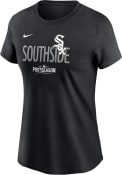 Chicago White Sox Womens Nike Dugout T-Shirt - Black