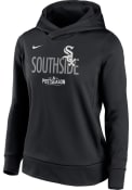 Chicago White Sox Womens Nike Dugout Hooded Sweatshirt - Black