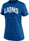 Detroit Lions Womens Nike Velocity T-Shirt - Blue