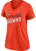 Cleveland Browns Womens Nike Primetime T-Shirt - Orange