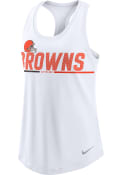 Cleveland Browns Womens Nike Primetime Tank Top - White
