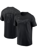 Tim Anderson Chicago White Sox Nike Pitch Black Name And Number T-Shirt - Black