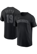 Joey Votto Cincinnati Reds Nike Pitch Black Name And Number T-Shirt - Black