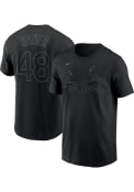 Harrison Bader St Louis Cardinals Nike Pitch Black Name And Number T-Shirt - Black