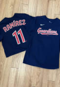 Jose Ramirez Cleveland Guardians Nike Name And Number T-Shirt - Navy Blue
