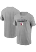 Cleveland Guardians Nike Name Block T Shirt - Grey