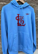 St Louis Cardinals Nike COOP LOGO CLUB Hooded Sweatshirt - Light Blue