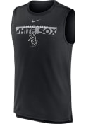 Chicago White Sox Nike KNOCKOUT STACK EXCEED Tank Top - Black
