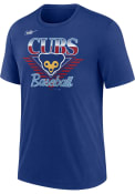 Chicago Cubs Nike COOPERSTOWN REWIND NUT TRI-BLEND Fashion T Shirt - Blue