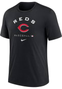 Cincinnati Reds Nike DRI-BLEND EARLY WORK Fashion T Shirt - Black