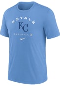 Kansas City Royals Nike DRI-BLEND EARLY WORK Fashion T Shirt - Light Blue