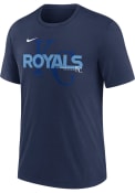 Kansas City Royals Nike LOCAL DIAMOND PLAY Fashion T Shirt - Navy Blue